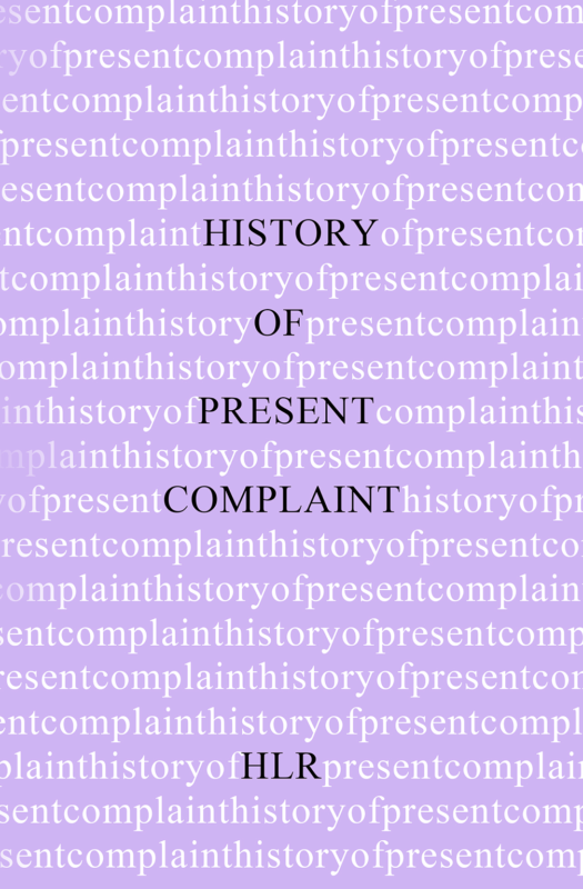 History of Present Complaint